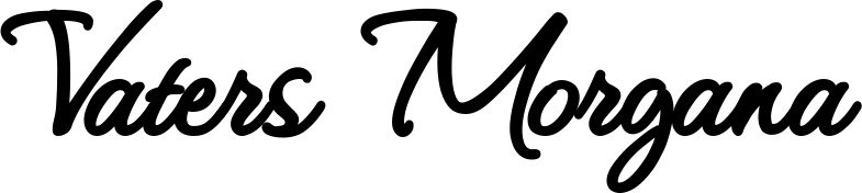 Vorschau des Bootsnamens "Vaters Morgana" als Schriftzug für "Bootsbeschriftung Klassisch 111"