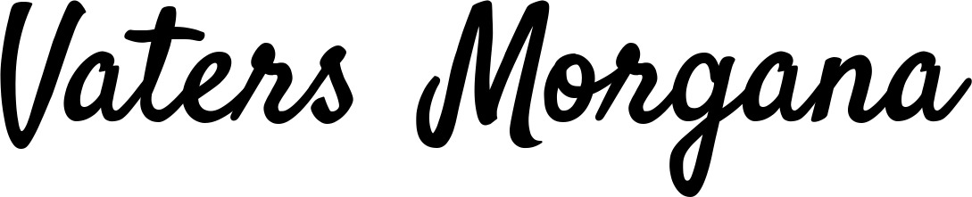Vorschau des Bootsnamens "Vaters Morgana" als Schriftzug für "Bootsbeschriftung Klassisch 96"