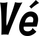 Vorschau des Bootsnamens "Vé" als Schriftzug für "Bootsbeschriftung Klassisch 23"