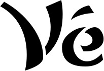 Vorschau des Bootsnamens "Vé" als Schriftzug für "Bootsbeschriftung Neu 03"