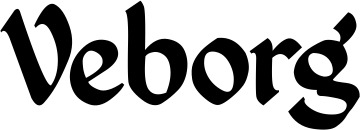 Vorschau des Bootsnamens "Veborg" als Schriftzug für "Bootsbeschriftung Klassisch 06"