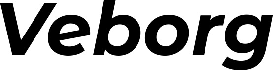 Vorschau des Bootsnamens "Veborg" als Schriftzug für "Bootsbeschriftung Kursiv 07"