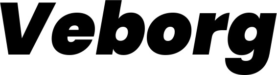 Vorschau des Bootsnamens "Veborg" als Schriftzug für "Bootsbeschriftung Kursiv 08"