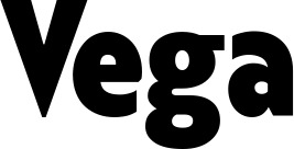 Vorschau des Bootsnamens "Vega" als Schriftzug für "Bootsbeschriftung Fett 24"