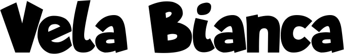 Vorschau des Bootsnamens "Vela Bianca" als Schriftzug für "Bootsbeschriftung Neu 48"