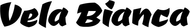 Vorschau des Bootsnamens "Vela Bianca" als Schriftzug für "Bootsbeschriftung Neu 39"