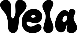 Vorschau des Bootsnamens "Vela" als Schriftzug für "Bootsbeschriftung Neu 62"