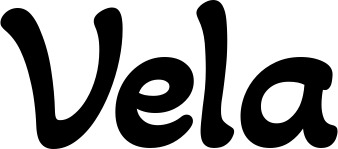 Vorschau des Bootsnamens "Vela" als Schriftzug für "Bootsbeschriftung Klassisch 103"