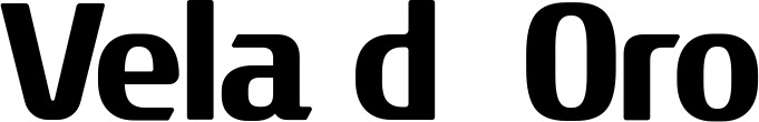 Vorschau des Bootsnamens "Vela d’Oro" als Schriftzug für "Bootsbeschriftung Fett 22"