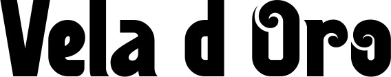 Vorschau des Bootsnamens "Vela d’Oro" als Schriftzug für "Bootsbeschriftung Neu 32"