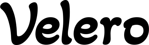 Vorschau des Bootsnamens "Velero" als Schriftzug für "Bootsbeschriftung Klassisch 103"