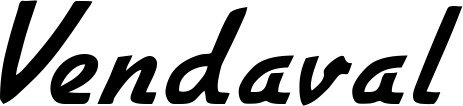 Vorschau des Bootsnamens "Vendaval" als Schriftzug für "Bootsbeschriftung Klassisch 66"