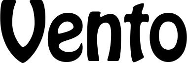 Vorschau des Bootsnamens "Vento" als Schriftzug für "Bootsbeschriftung Fett 01"