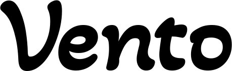 Vorschau des Bootsnamens "Vento" als Schriftzug für "Bootsbeschriftung Klassisch 103"