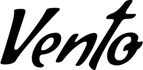Vorschau des Bootsnamens "Vento" als Schriftzug für "Bootsbeschriftung Klassisch 57"