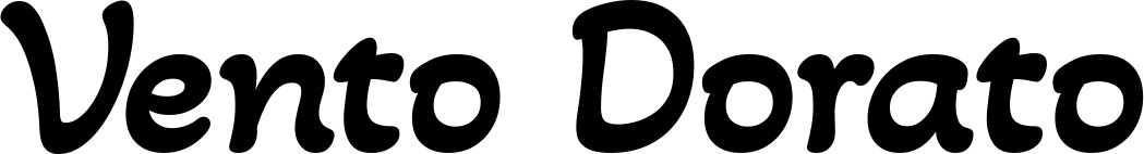 Vorschau des Bootsnamens "Vento Dorato" als Schriftzug für "Bootsbeschriftung Klassisch 103"