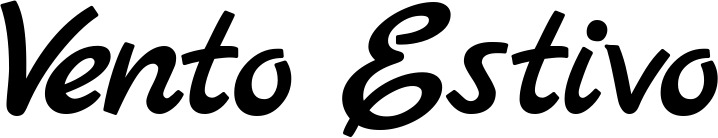 Vorschau des Bootsnamens "Vento Estivo" als Schriftzug für "Bootsbeschriftung Klassisch 45"