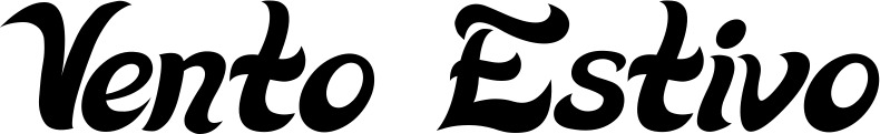 Vorschau des Bootsnamens "Vento Estivo" als Schriftzug für "Bootsbeschriftung Klassisch 33"