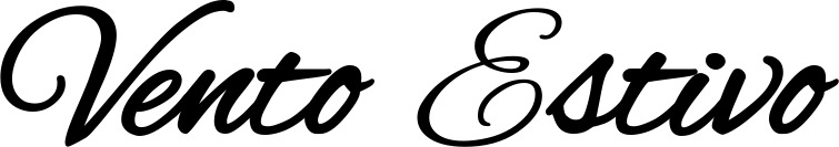 Vorschau des Bootsnamens "Vento Estivo" als Schriftzug für "Bootsbeschriftung Klassisch 35"