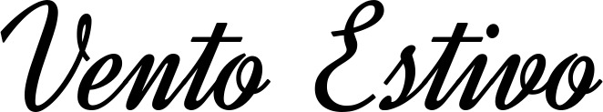 Vorschau des Bootsnamens "Vento Estivo" als Schriftzug für "Bootsbeschriftung Klassisch 44"