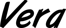 Vorschau des Bootsnamens "Vera" als Schriftzug für "Bootsbeschriftung Klassisch 38"