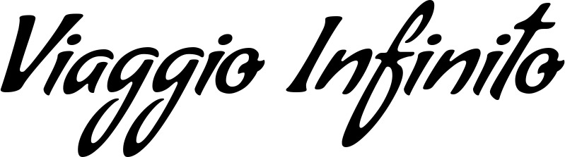Vorschau des Bootsnamens "Viaggio Infinito" als Schriftzug für "Bootsbeschriftung Klassisch 57"