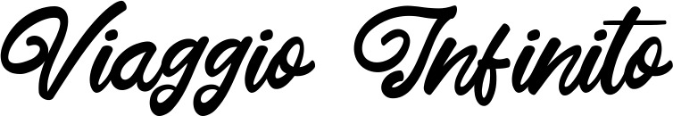 Vorschau des Bootsnamens "Viaggio Infinito" als Schriftzug für "Bootsbeschriftung Klassisch 102"