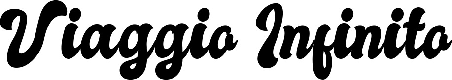 Vorschau des Bootsnamens "Viaggio Infinito" als Schriftzug für "Bootsbeschriftung Klassisch 41"