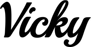 Bootsname 'Vicky' angezeigt als 'Bootsbeschriftung Klassisch 86'