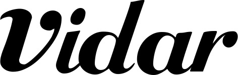 Vorschau des Bootsnamens "Vidar" als Schriftzug für "Bootsbeschriftung Klassisch 26"