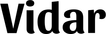 Vorschau des Bootsnamens "Vidar" als Schriftzug für "Bootsbeschriftung Fett 36"