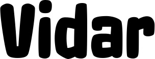 Vorschau des Bootsnamens "Vidar" als Schriftzug für "Bootsbeschriftung Neu 55"