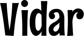 Vorschau des Bootsnamens "Vidar" als Schriftzug für "Bootsbeschriftung Neu 68"