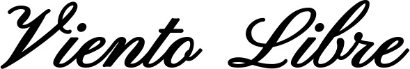 Vorschau des Bootsnamens "Viento Libre" als Schriftzug für "Bootsbeschriftung Klassisch 107"