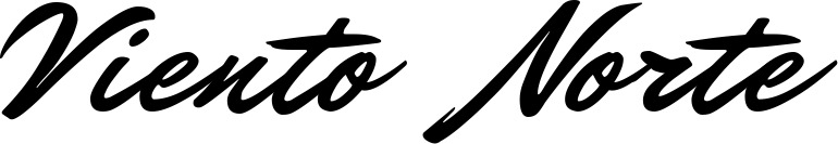Vorschau des Bootsnamens "Viento Norte" als Schriftzug für "Bootsbeschriftung Klassisch 82"
