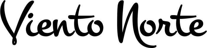 Vorschau des Bootsnamens "Viento Norte" als Schriftzug für "Bootsbeschriftung Klassisch 81"