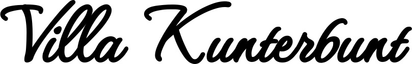 Bootsname 'Villa Kunterbunt' angezeigt als 'Bootsbeschriftung Klassisch 111'
