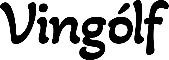 Vorschau des Bootsnamens "Vingólf" als Schriftzug für "Bootsbeschriftung Klassisch 103"