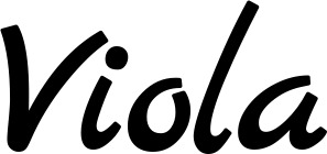 Vorschau des Bootsnamens "Viola" als Schriftzug für "Bootsbeschriftung Klassisch 77"