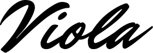 Vorschau des Bootsnamens "Viola" als Schriftzug für "Bootsbeschriftung Klassisch 82"