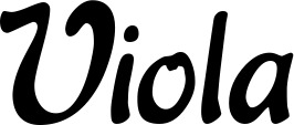 Vorschau des Bootsnamens "Viola" als Schriftzug für "Bootsbeschriftung Klassisch 15"
