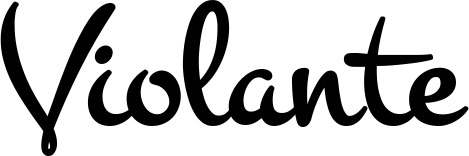 Vorschau des Bootsnamens "Violante" als Schriftzug für "Bootsbeschriftung Klassisch 81"