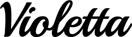 Vorschau des Bootsnamens "Violetta" als Schriftzug für "Bootsbeschriftung Klassisch 86"