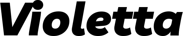 Vorschau des Bootsnamens "Violetta" als Schriftzug für "Bootsbeschriftung Kursiv 06"