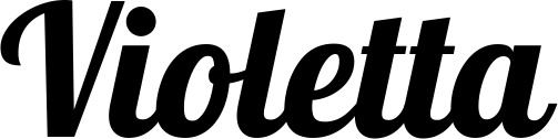 Vorschau des Bootsnamens "Violetta" als Schriftzug für "Bootsbeschriftung Neu 60"