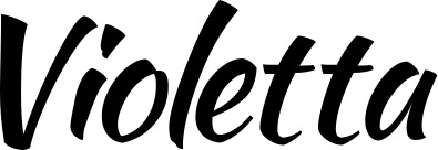 Vorschau des Bootsnamens "Violetta" als Schriftzug für "Bootsbeschriftung Klassisch 73"
