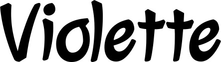 Vorschau des Bootsnamens "Violette" als Schriftzug für "Bootsbeschriftung Klassisch 72"