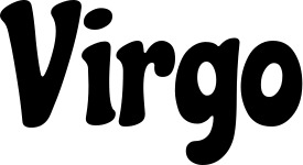 Vorschau des Bootsnamens "Virgo" als Schriftzug für "Bootsbeschriftung Klassisch 53"