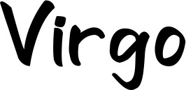 Vorschau des Bootsnamens "Virgo" als Schriftzug für "Bootsbeschriftung Klassisch 95"