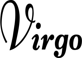 Vorschau des Bootsnamens "Virgo" als Schriftzug für "Bootsbeschriftung Klassisch 76"